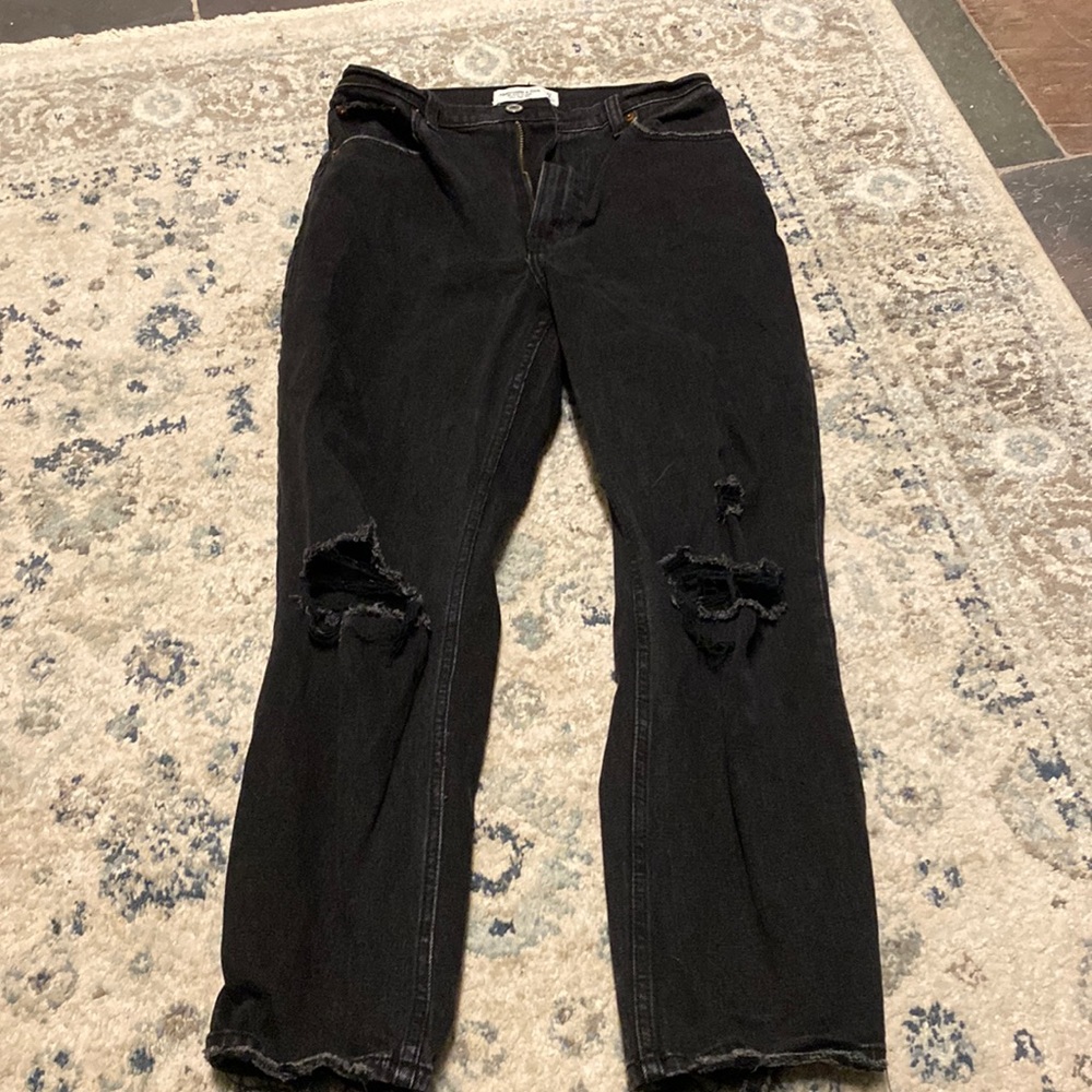 Abercrombie and Fitch the ankle straight ultra high rise curve love